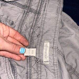 Aeropostale pants that convert into capris! Lots of pockets! They button and tie